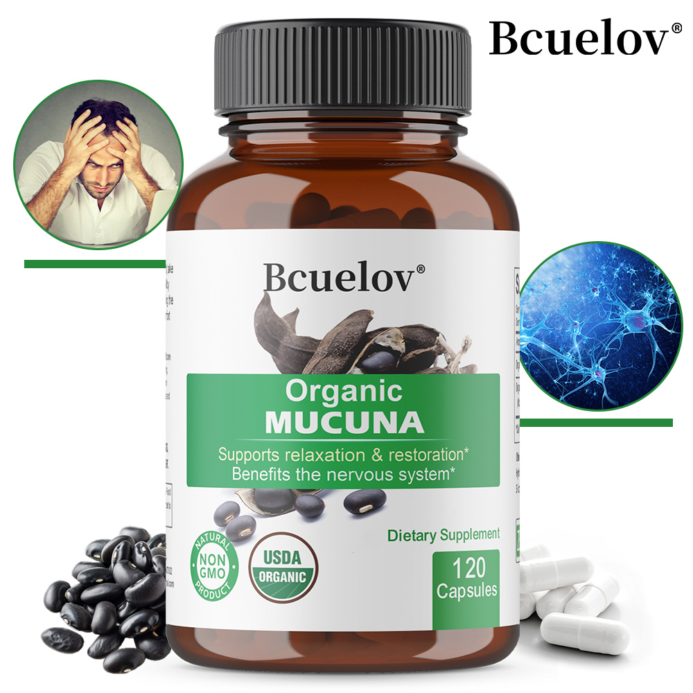 Organic Mucuna Capsules - Supp - Herbal Wellness Water บทวิจารณ์และราคา