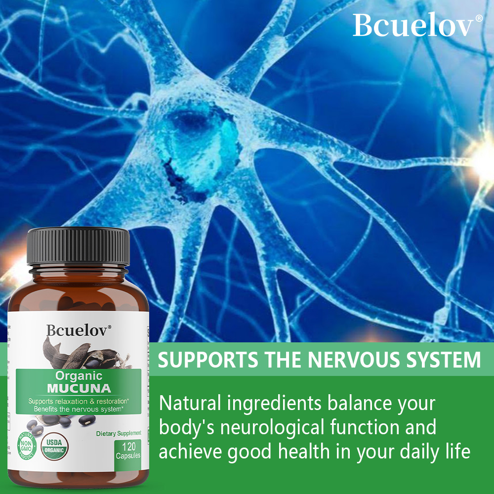 Organic Mucuna Capsules - Supp - Herbal Wellness Water บทวิจารณ์และราคา