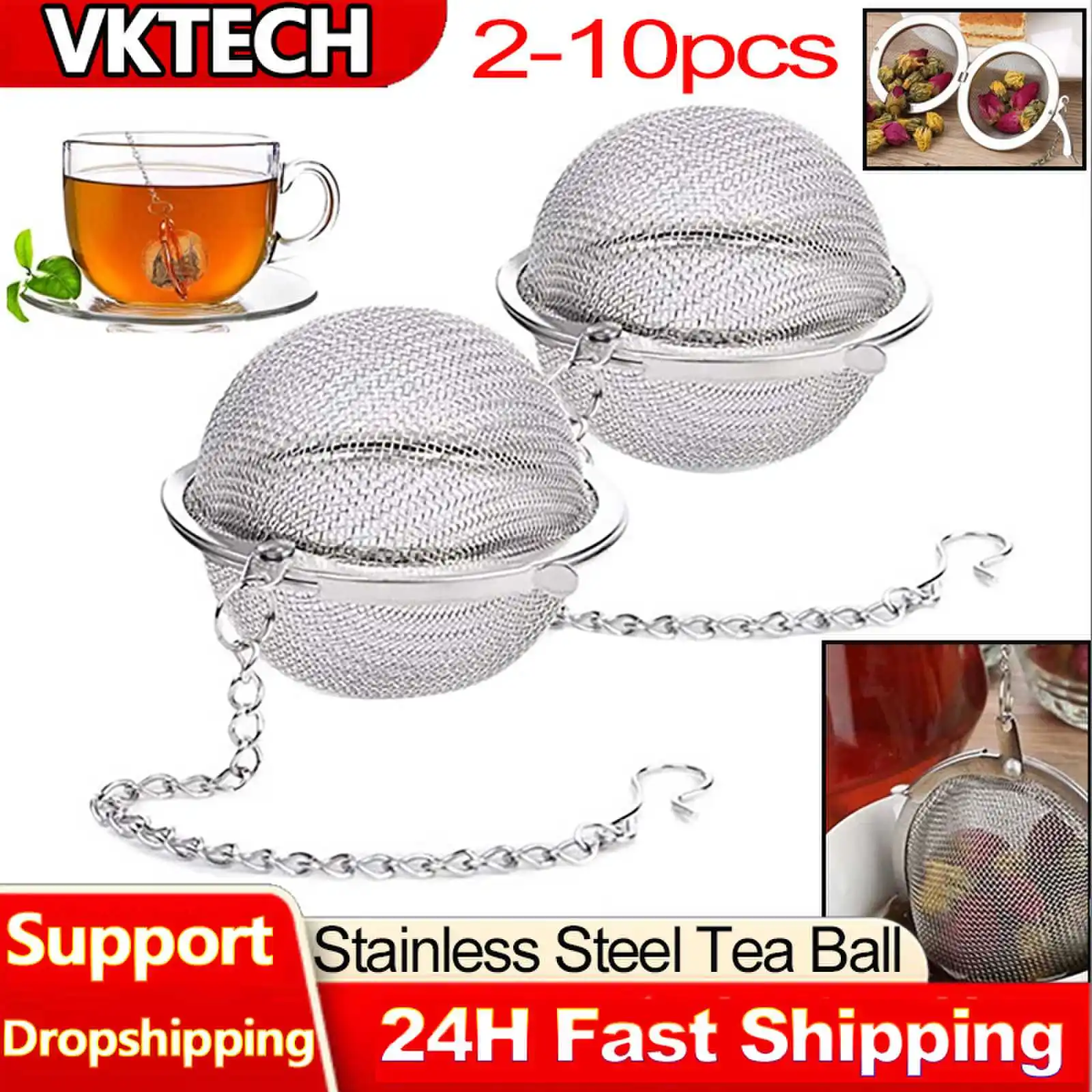 2-10pcs Stainless Steel Ball M - Nettle Leaf Tea บทวิจารณ์และราคา