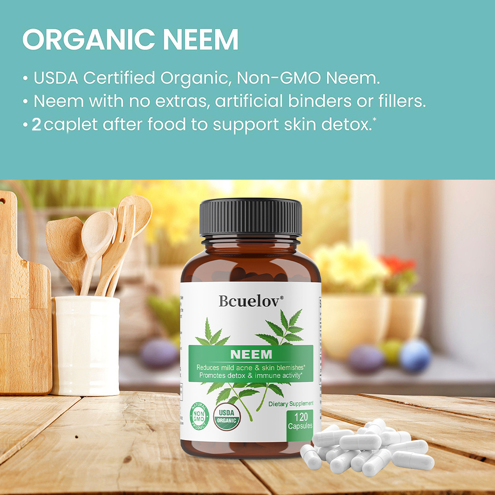 Organic Neem Leaf Capsules, He - Herbal Wellness Water บทวิจารณ์และราคา