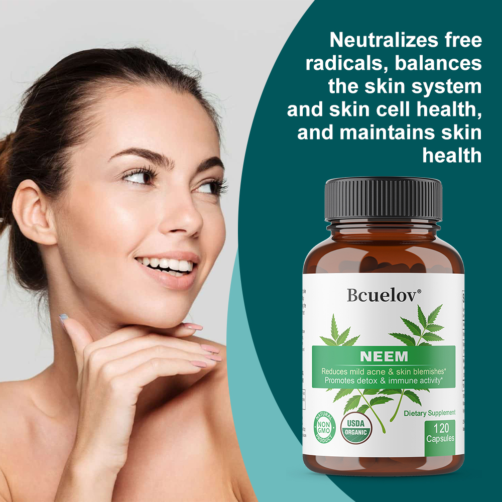 Organic Neem Leaf Capsules, He - Herbal Wellness Water บทวิจารณ์และราคา