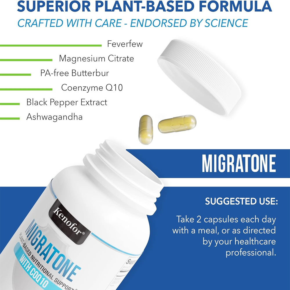 Migratone Herbal Complex Capsu - Herbal Wellness Water บทวิจารณ์และราคา