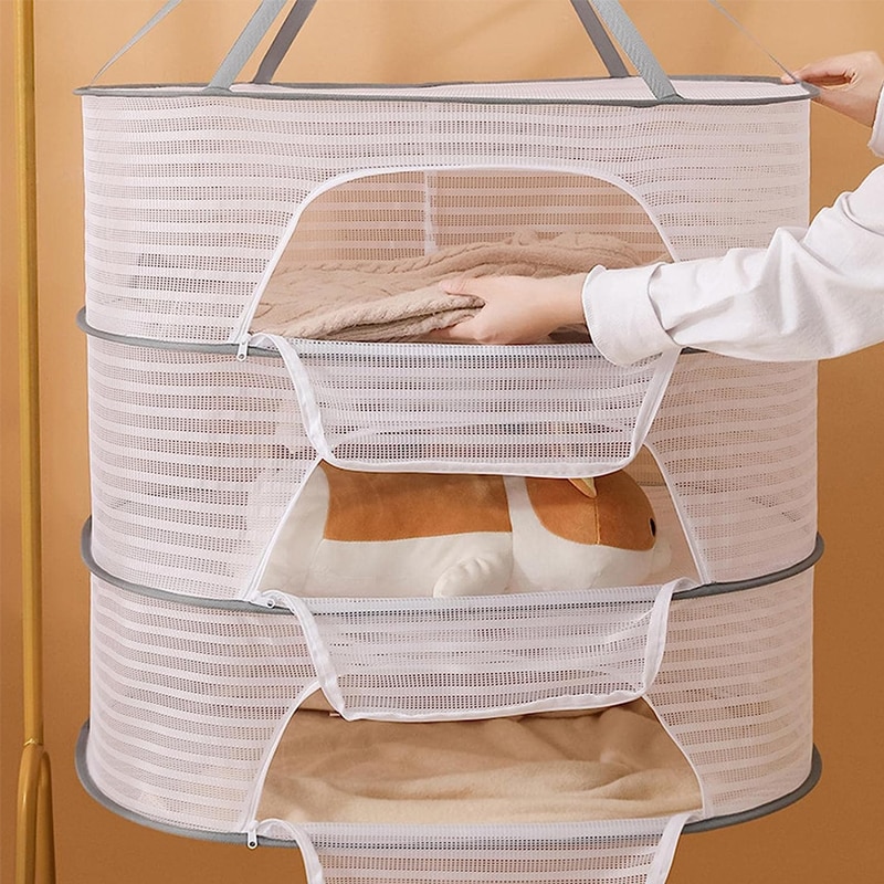 1/2/3 Tier Portable Mesh Cloth - Nettle Leaf Tea บทวิจารณ์และราคา