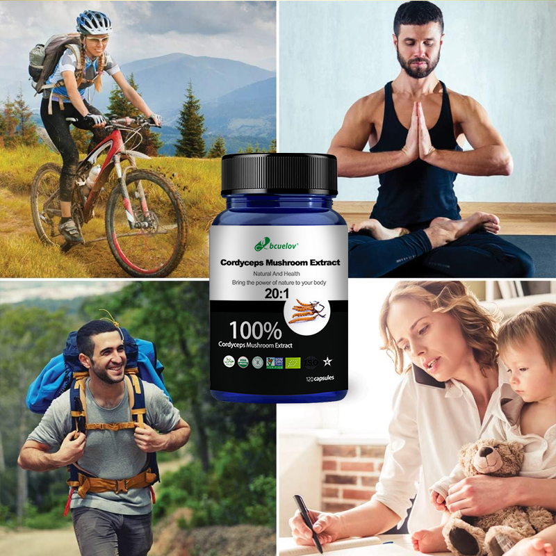 Cordyceps Mushroom Extract Cap - Herbal Wellness Water บทวิจารณ์และราคา